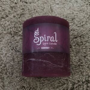 Spiral Light Candle in Cabernet